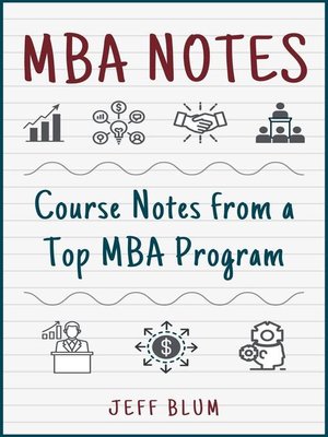 cover image of MBA Notes
